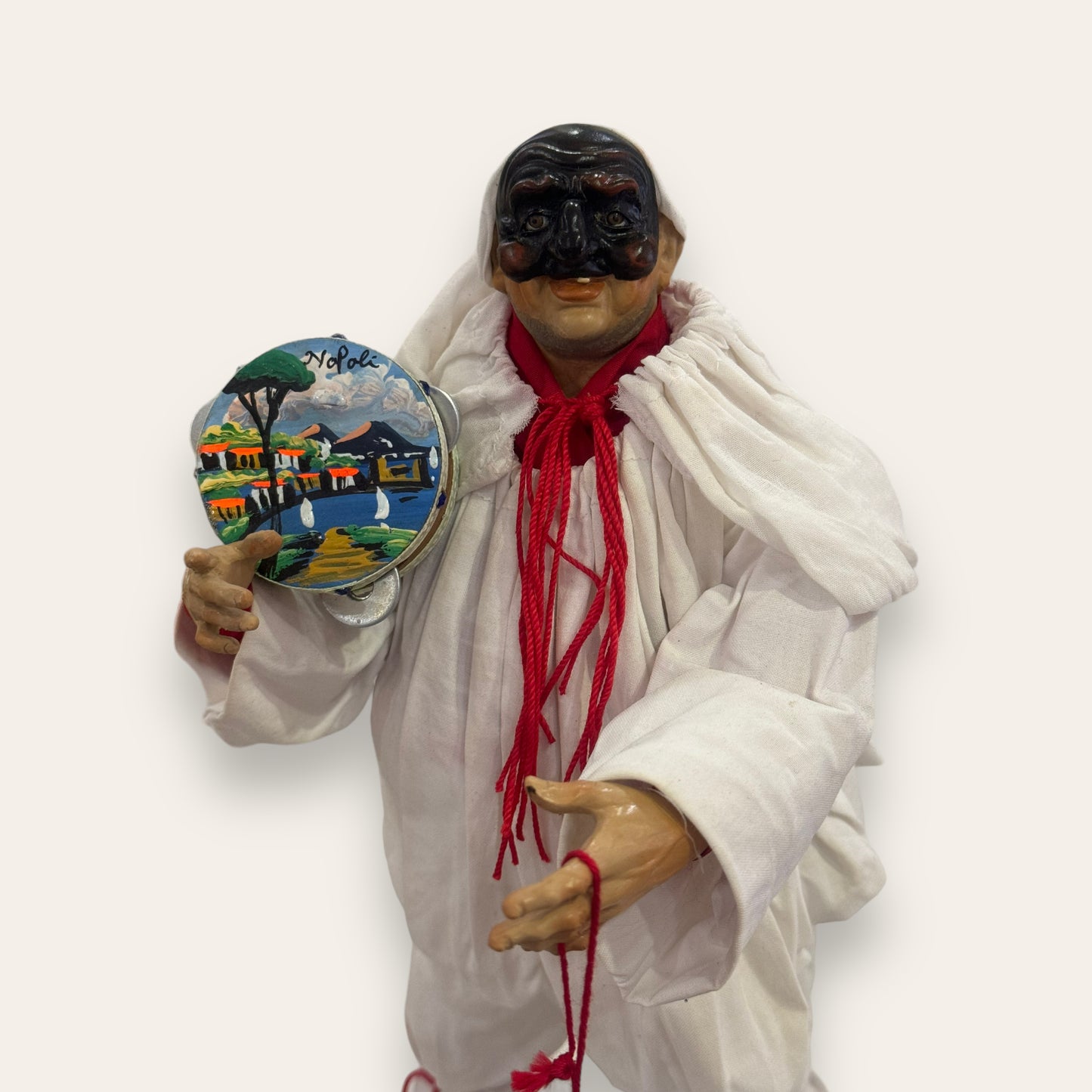 Pulcinella in terracotta h 35 cm