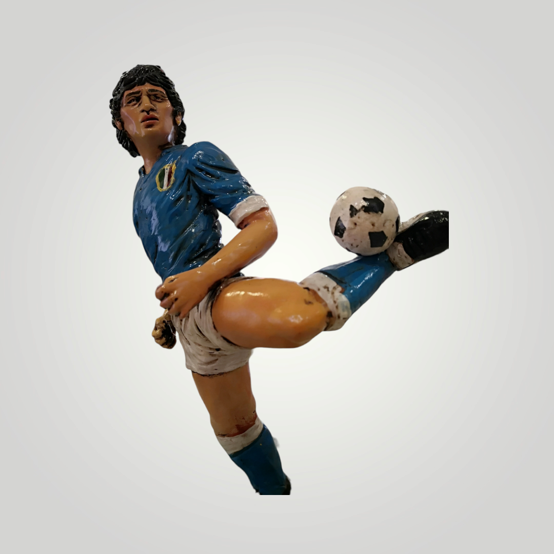 Statua Maradona in terracotta