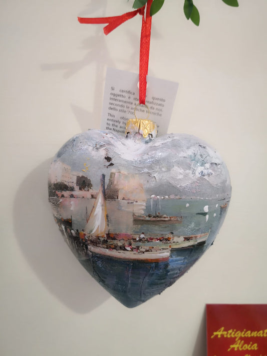 Pallina di Natale a cuore (Golfo di Napoli)